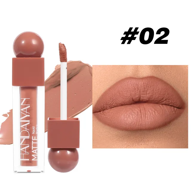 Matte Lip Gloss Lipstick Square Tube Waterproof No Stain On Cup