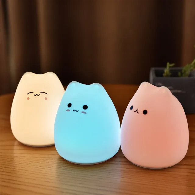 Silicone Touch Sensor LED Night Light For Children Baby Kids